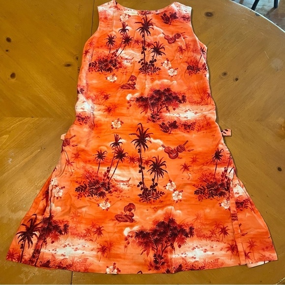 Vintage Royal Hawaiian Made in Hawaii Tropical Sleeveless Shift Mini Dress Luau - Picture 2 of 16